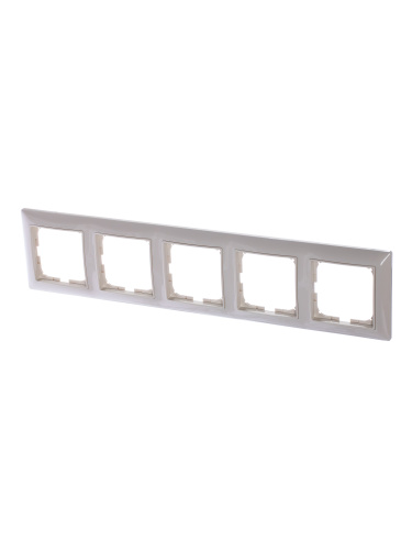 Рамка 5-постовая ABB Basic55 слоновая кость 2CKA001725A1488