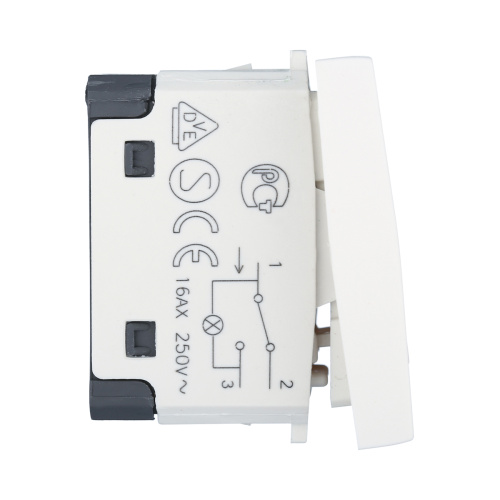 Переключатель LK Studio с двух мест, с индикатором 45х22,5мм (схема 6L) 16 A, 250 B (белый) LK45 850404-1 Переключатель LK Studio с двух мест, с индикатором 45х22,5мм (схема 6L) 16 A, 250 B (белый) LK45 850404-1
