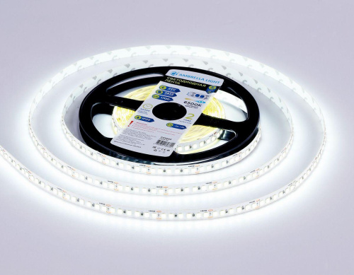 Светодиодная лента Ambrella Light 14,4W/m 180LED/m 2835SMD холодный белый 5M GS3203 Светодиодная лента Ambrella Light 14,4W/m 180LED/m 2835SMD холодный белый 5M GS3203
