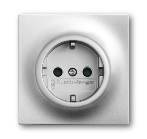 Розетка ABB Impuls Schuko с/з 16A 250V со шторками безвинтовой зажим серебристо-алюминиевый 2CKA002013A5275 Розетка ABB Impuls Schuko с/з 16A 250V со шторками безвинтовой зажим серебристо-алюминиевый 2CKA002013A5275