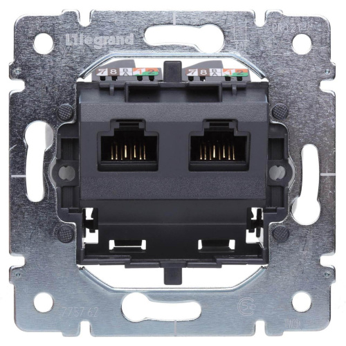 Розетка компьютерная 2хRJ45 Legrand Galea Life 6 кат UTP 775830 Розетка компьютерная 2хRJ45 Legrand Galea Life 6 кат UTP 775830