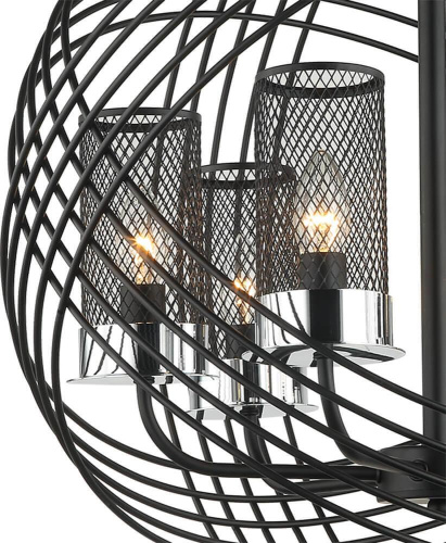 Подвесная люстра Lumien Hall Эос 4014/6P-BK-CR