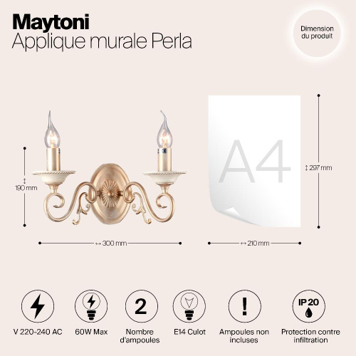 Бра Maytoni Perla ARM337-02-R Бра Maytoni Perla ARM337-02-R