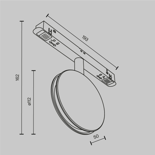 Трековый светильник Technical TR090-2-6W3K-B Трековый светильник Technical TR090-2-6W3K-B