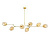 Люстра Bubble 7 gold/amber