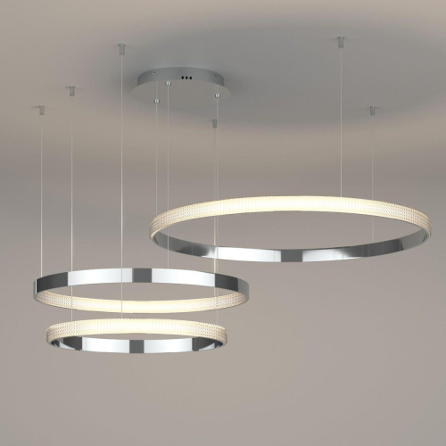 Подвесной светодиодный светильник Eurosvet Smart Posh 90275/3 хром Подвесной светодиодный светильник Eurosvet Smart Posh 90275/3 хром