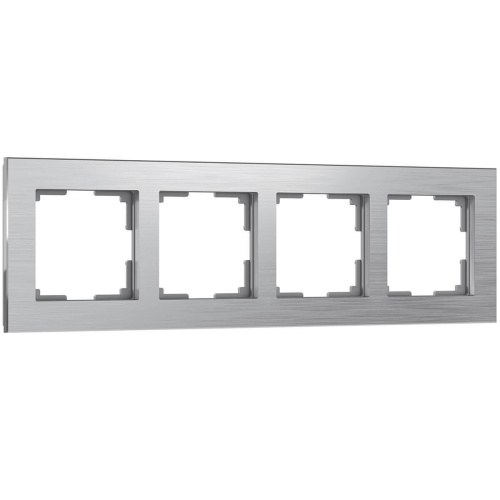 Рамка Werkel Aluminium на 4 поста алюминий WL11-Frame-04 4690389073663 Рамка Werkel Aluminium на 4 поста алюминий WL11-Frame-04 4690389073663