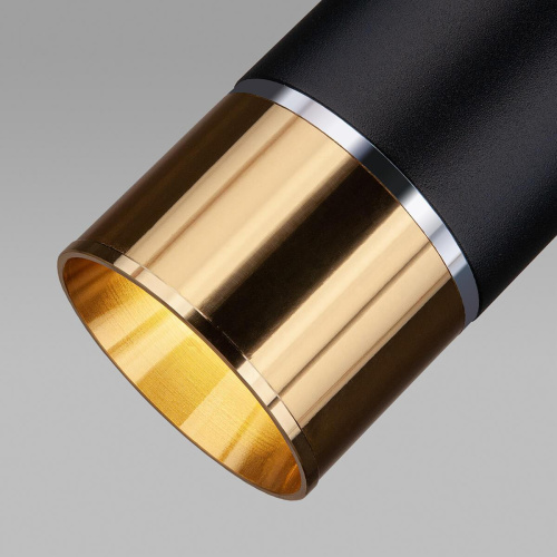 Подвесной светильник Elektrostandard DLN107 GU10 черный/золото a047734 Подвесной светильник Elektrostandard DLN107 GU10 черный/золото a047734