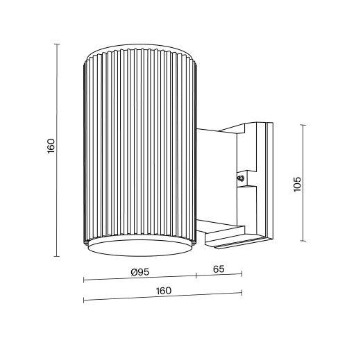 Настенный светильник Maytoni Outdoor O419WL-01W Настенный светильник Maytoni Outdoor O419WL-01W