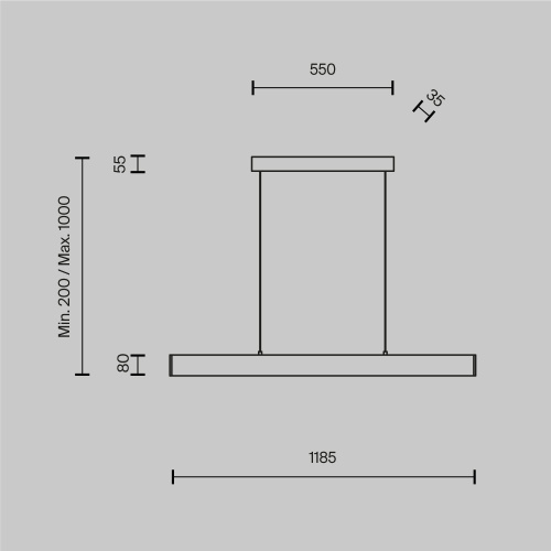 Подвесной светодиодный светильник Maytoni Step P010PL-L30B Подвесной светодиодный светильник Maytoni Step P010PL-L30B