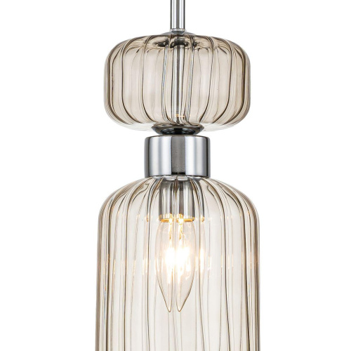 Подвесной светильник Escada Gloss 1141/1S Chrome/Beige Подвесной светильник Escada Gloss 1141/1S Chrome/Beige
