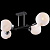 Потолочная люстра Illumico IL9774-4CSQ-79 BK CR