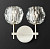 Бра Rh Boule De Cristal Double Sconce Chrome By Imperiumloft