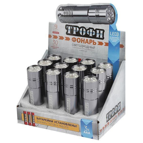 Карманный светодиодный фонарь ЭРА Трофи от батареек 85х23 60 лм TM9-box12 Б0004986 Карманный светодиодный фонарь ЭРА Трофи от батареек 85х23 60 лм TM9-box12 Б0004986