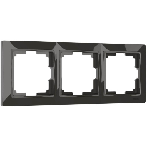 Рамка на 3 поста Werkel Snabb basic серо-коричневый W0032007 4690389161407 Рамка на 3 поста Werkel Snabb basic серо-коричневый W0032007 4690389161407