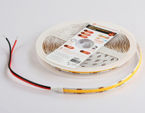 Светодиодная лента Ambrella Light 10W/m 320LED/m COB теплый белый 5M GS4651 Светодиодная лента Ambrella Light 10W/m 320LED/m COB теплый белый 5M GS4651