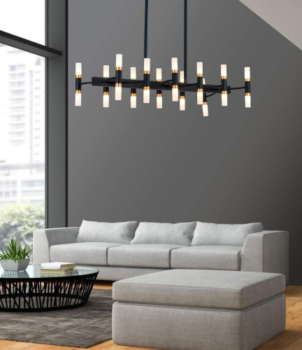 Подвесная люстра Lumina Deco Richmond LDP 6035-24 PR+BK+GD Подвесная люстра Lumina Deco Richmond LDP 6035-24 PR+BK+GD