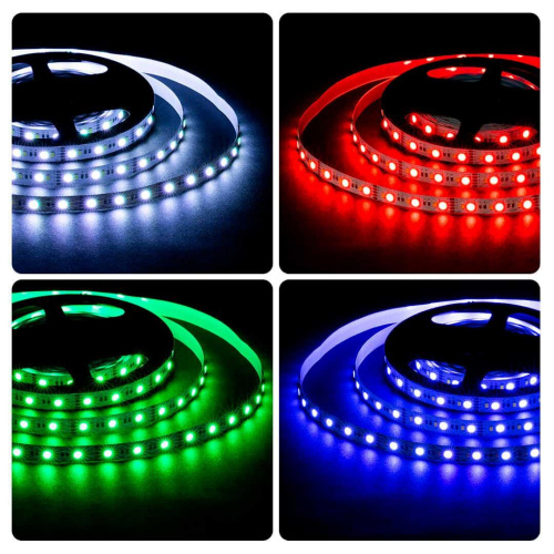 Светодиодная лента OGM 10W/m 120LED/m 5050+2835SMD RGB+холодный 5M LSE-272 Светодиодная лента OGM 10W/m 120LED/m 5050+2835SMD RGB+холодный 5M LSE-272