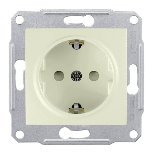 Розетка Schneider Electric Sedna с/з со шторками 16A 250V SDN3000147 Розетка Schneider Electric Sedna с/з со шторками 16A 250V SDN3000147