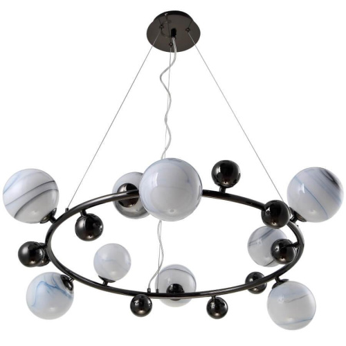 Подвесная люстра Crystal Lux Salvadore SP9H Black Chromium Подвесная люстра Crystal Lux Salvadore SP9H Black Chromium