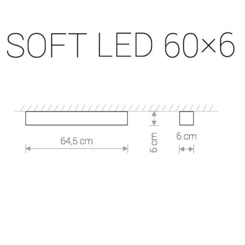 Потолочный светодиодный светильник Nowodvorski Soft Led 9537 Потолочный светодиодный светильник Nowodvorski Soft Led 9537