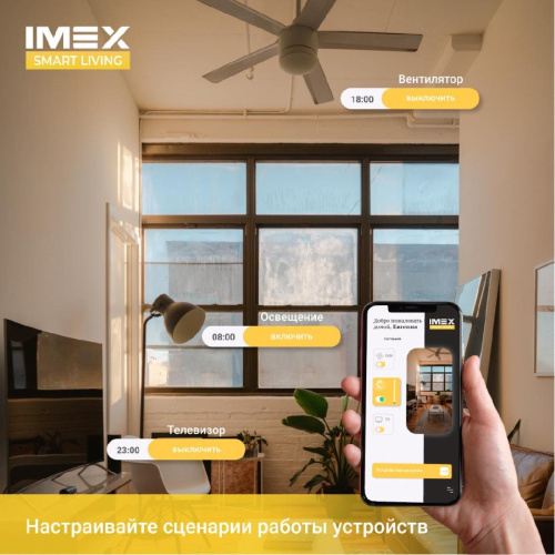 Розетка Wi-Fi 2К+З 2хUSB IMEX 16A белая SML-221 WH Розетка Wi-Fi 2К+З 2хUSB IMEX 16A белая SML-221 WH