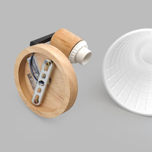 Бра IMEX MD.5716-1-W-BK+WOOD Бра IMEX MD.5716-1-W-BK+WOOD