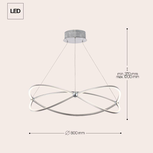 Подвесной светодиодный светильник Maytoni Weave MOD062PL-L56CH3K Подвесной светодиодный светильник Maytoni Weave MOD062PL-L56CH3K