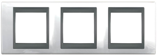 Рамка 3-постовая Schneider Electric Unica Top MGU66.006.292 Рамка 3-постовая Schneider Electric Unica Top MGU66.006.292