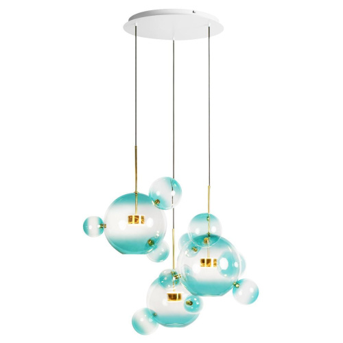 Подвесная светодиодная люстра Loft IT Bolle 2027-D3 Blue Подвесная светодиодная люстра Loft IT Bolle 2027-D3 Blue