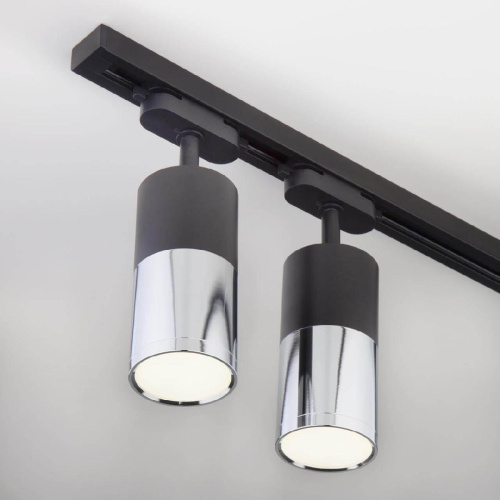 Трековый светодиодный светильник Elektrostandard Avantag черный матовый/хром 6W LTB27 a040961 Трековый светодиодный светильник Elektrostandard Avantag черный матовый/хром 6W LTB27 a040961