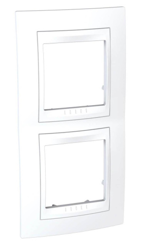 Рамка 2-постовая вертикальная Schneider Electric Unica Хамелеон MGU6.004V.18 Рамка 2-постовая вертикальная Schneider Electric Unica Хамелеон MGU6.004V.18