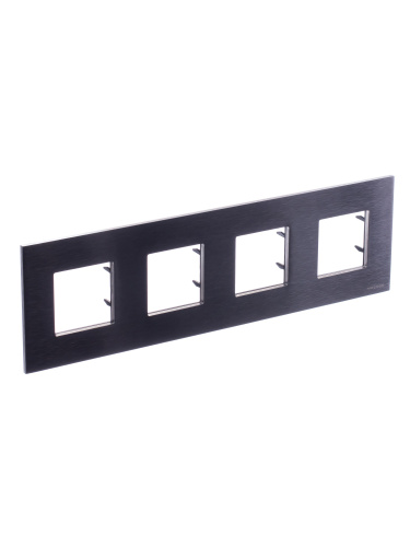 Рамка 4-постовая ABB Zenit сталь 2CLA227400N4001