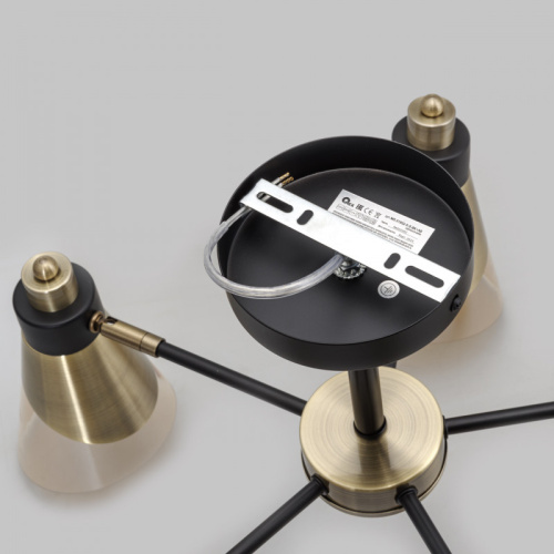 Потолочная люстра IMEX MD.51902-5-S-BK+AB Потолочная люстра IMEX MD.51902-5-S-BK+AB