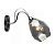 Бра IMEX MD.4209-1-W CH+BK
