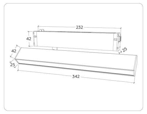 Трековый светодиодный светильник Ambrella Light Track System Magnetic 220V GL1331 Трековый светодиодный светильник Ambrella Light Track System Magnetic 220V GL1331