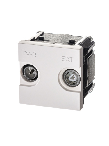 Розетка TV-R-SAT ABB Zenit альпийский белый 2CLA225130N1101 Розетка TV-R-SAT ABB Zenit альпийский белый 2CLA225130N1101