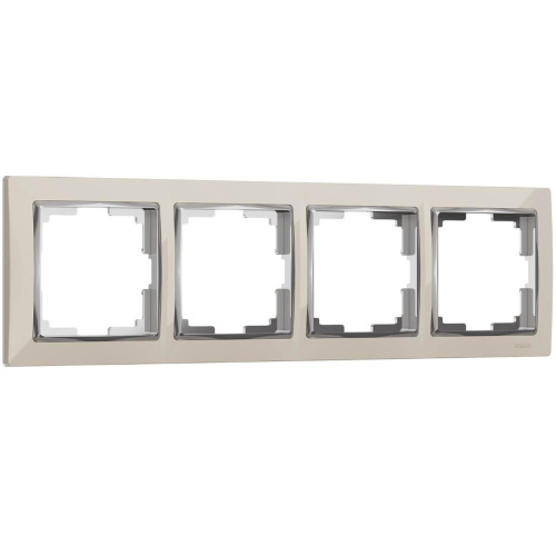 Рамка Werkel Snabb на 4 поста слоновая кость WL03-Frame-04-ivory 4690389046339 Рамка Werkel Snabb на 4 поста слоновая кость WL03-Frame-04-ivory 4690389046339
