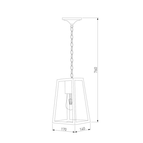 Уличный подвесной светильник Elektrostandard Germes 35152/H a058805 Уличный подвесной светильник Elektrostandard Germes 35152/H a058805
