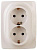 Розетка ЭРА 12 2x2P E Schuko 16A 250V 12-2006-02 Б0038809