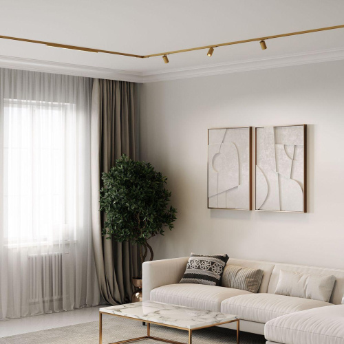 Трековый светодиодный светильник Elektrostandard Brass Line 85525/01 a069633 Трековый светодиодный светильник Elektrostandard Brass Line 85525/01 a069633