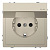 Розетка Schneider Electric Merten D-Life 16A с/з и крышкой MTN2314-6033