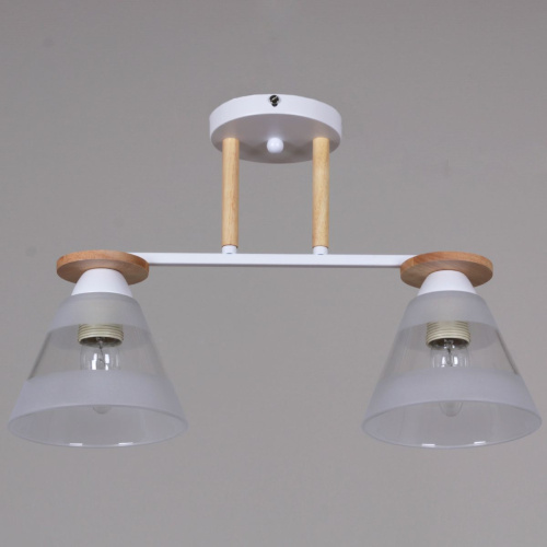 Потолочная люстра Reluce 01630-0.3-02 WH+WOOD Потолочная люстра Reluce 01630-0.3-02 WH+WOOD