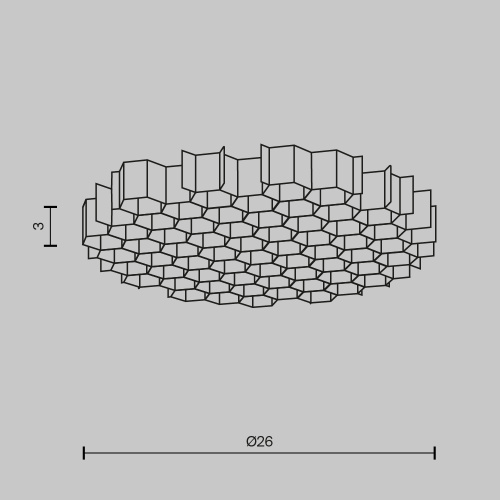 Комплектующие для светильника Technical HoneyComb-D26 Комплектующие для светильника Technical HoneyComb-D26