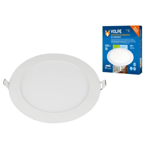 Встраиваемый светодиодный светильник Volpe ULM-Q236 18W/4000K WHITE UL-00004664 Встраиваемый светодиодный светильник Volpe ULM-Q236 18W/4000K WHITE UL-00004664