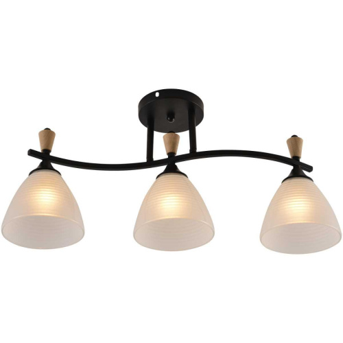 Люстра Reluce 01589-3.3-03B BK+WOOD Люстра Reluce 01589-3.3-03B BK+WOOD