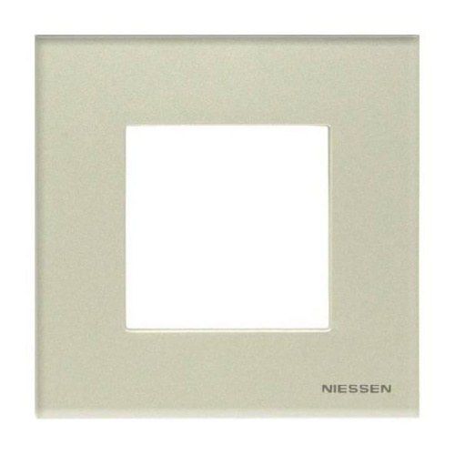 Рамка 1-постовая ABB Zenit стекло жемчужное 2CLA227100N3501 Рамка 1-постовая ABB Zenit стекло жемчужное 2CLA227100N3501