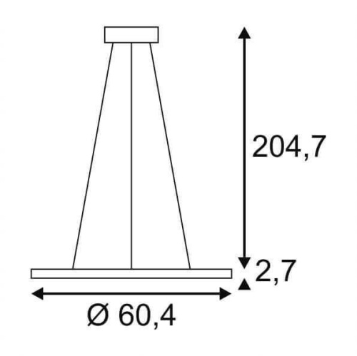 Подвесной светодиодный светильник SLV Led Panel Round 1001347 Подвесной светодиодный светильник SLV Led Panel Round 1001347