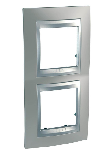 Рамка 2-постовая вертикальная Schneider Electric Unica Top MGU66.004V.039 Рамка 2-постовая вертикальная Schneider Electric Unica Top MGU66.004V.039