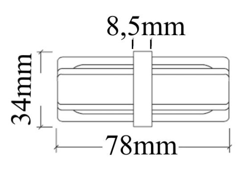 Коннектор прямой Crystal Lux CLT 0.211 06 BL